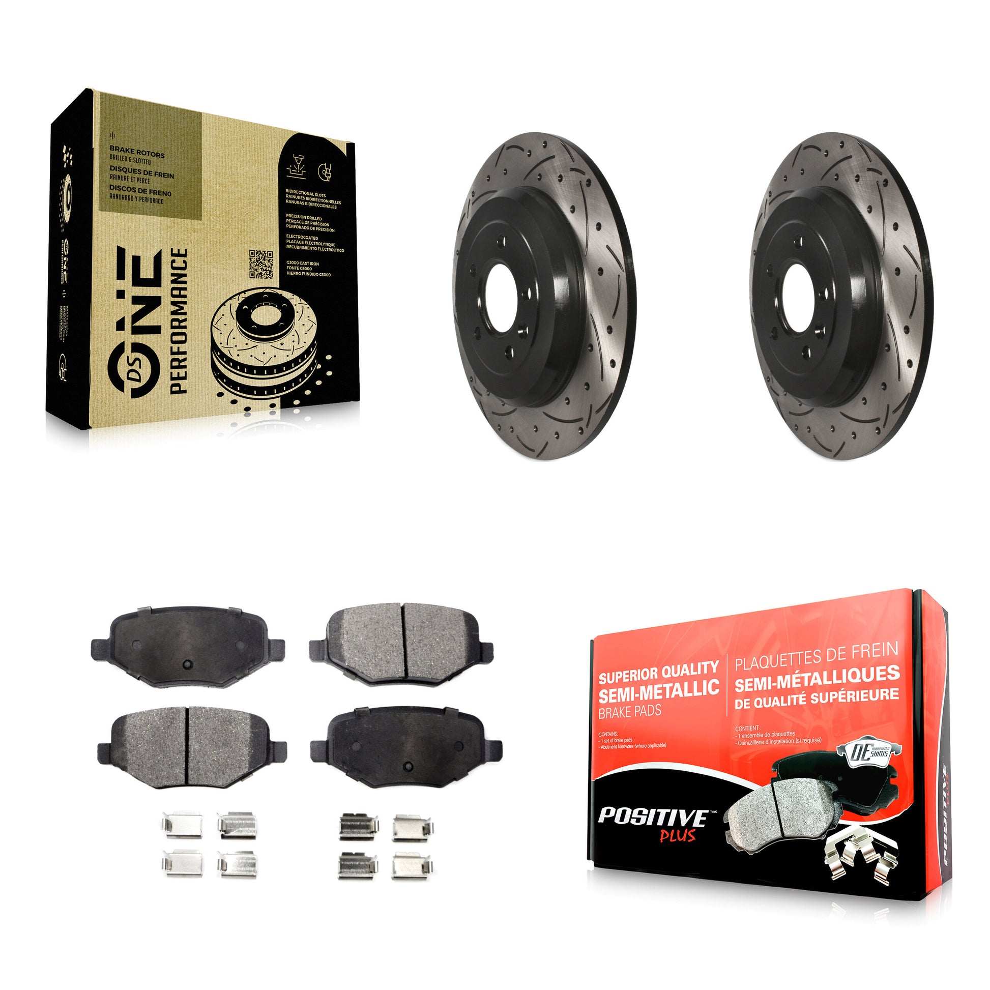 Transit Auto KDF-100443 Disc Brake Kit for 2009-2019 Lincoln MKT, Ford Explorer and More - Rear