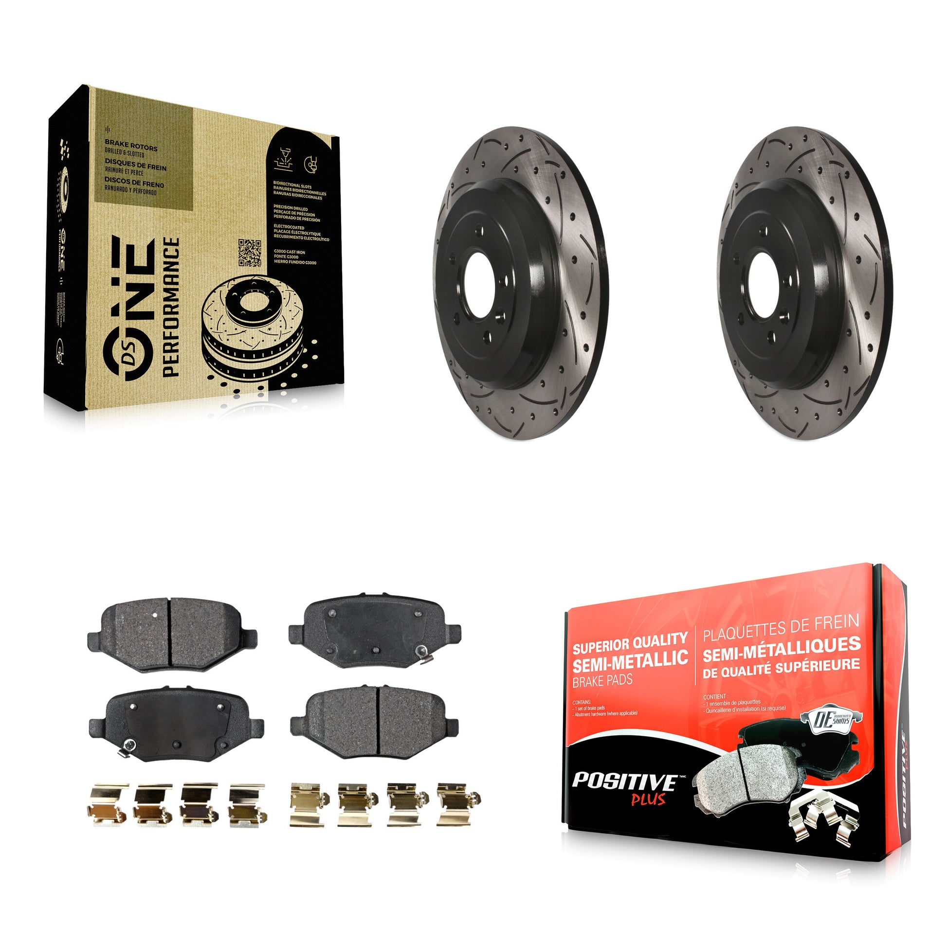 Transit Auto KDF-100444 Disc Brake Kit for 2015 Ford Explorer - Rear