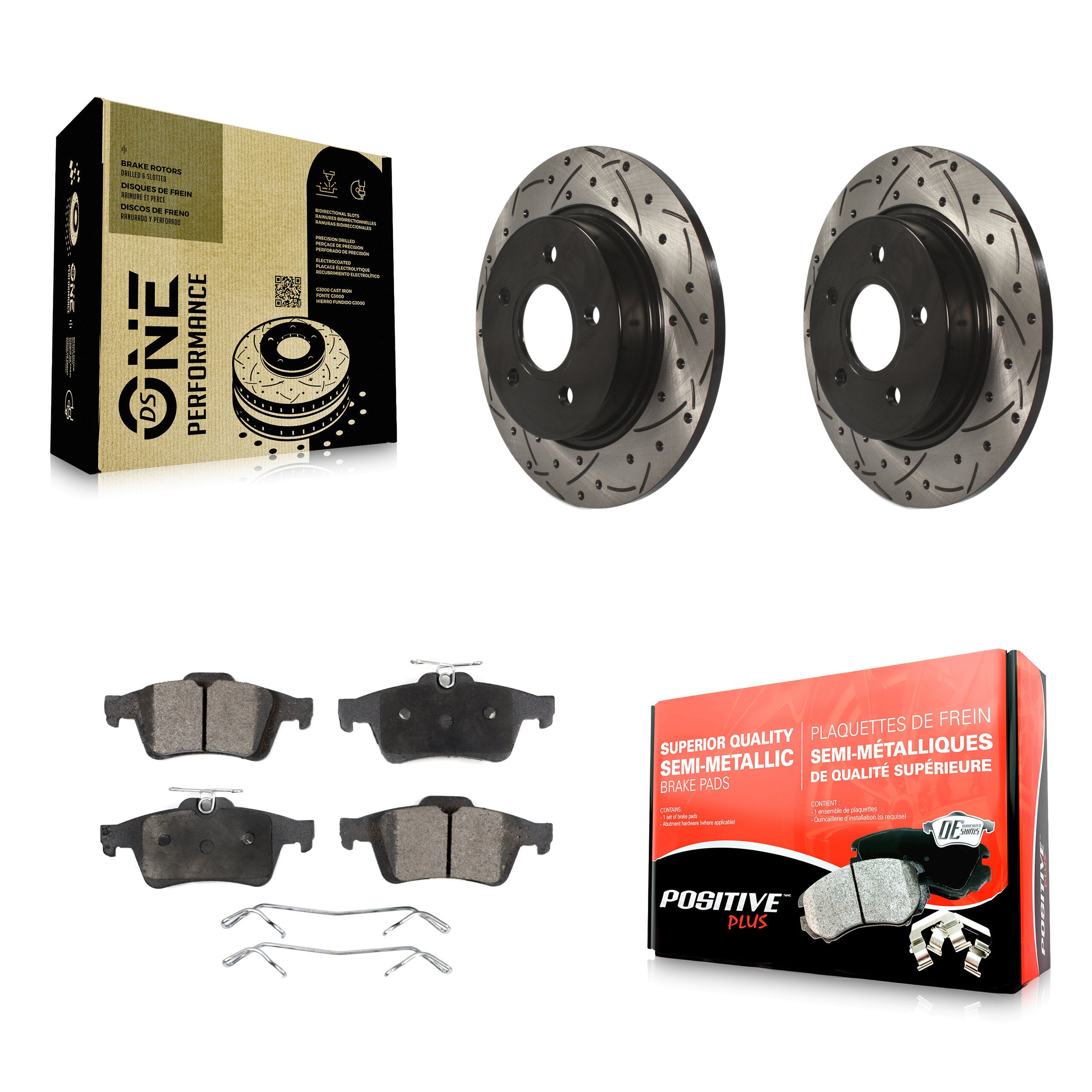 Transit Auto KDF-100445 Disc Brake Kit for 2012-2018 Ford Focus - Rear