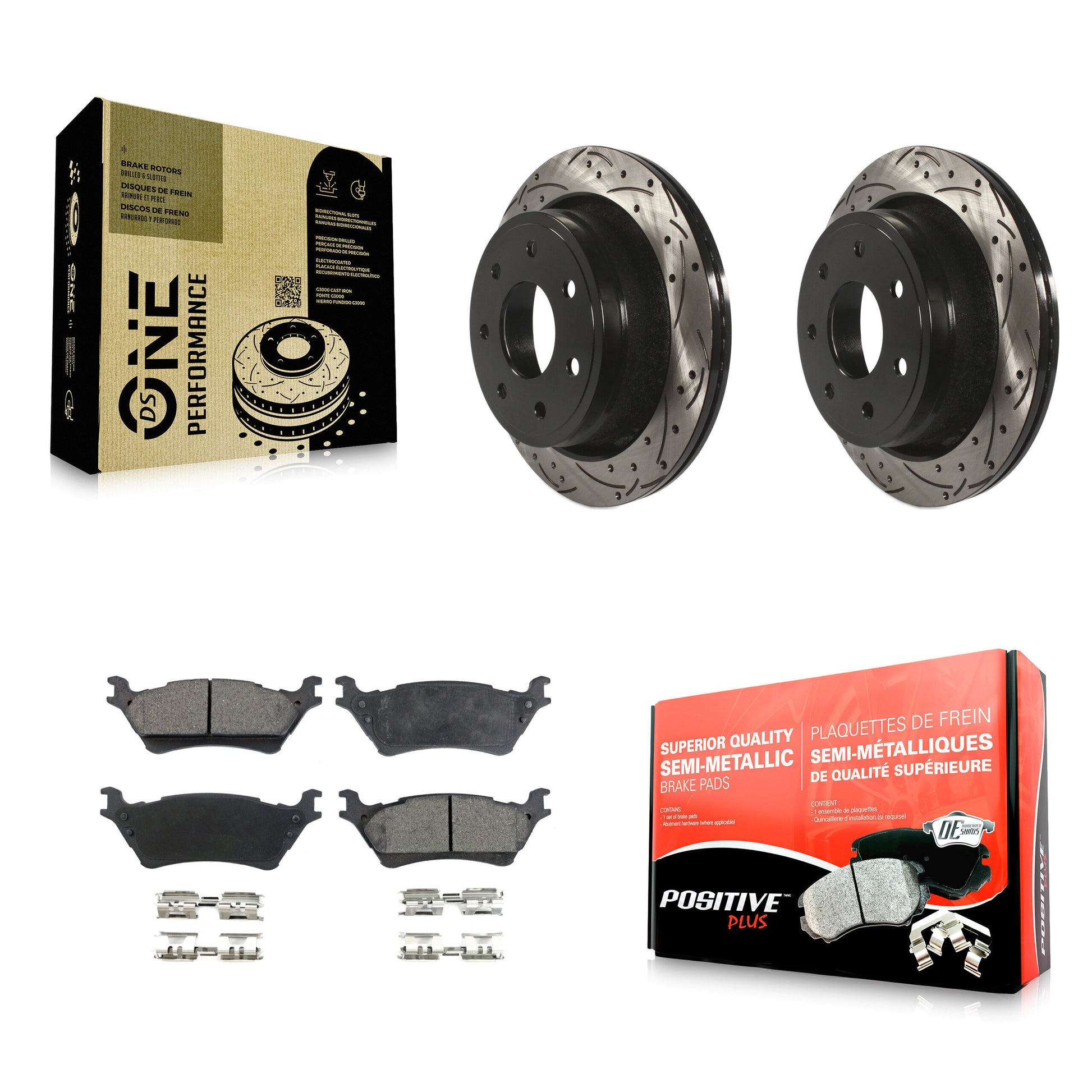 Transit Auto KDF-100447 Disc Brake Kit for 2012-2014 Ford F-150 - Rear