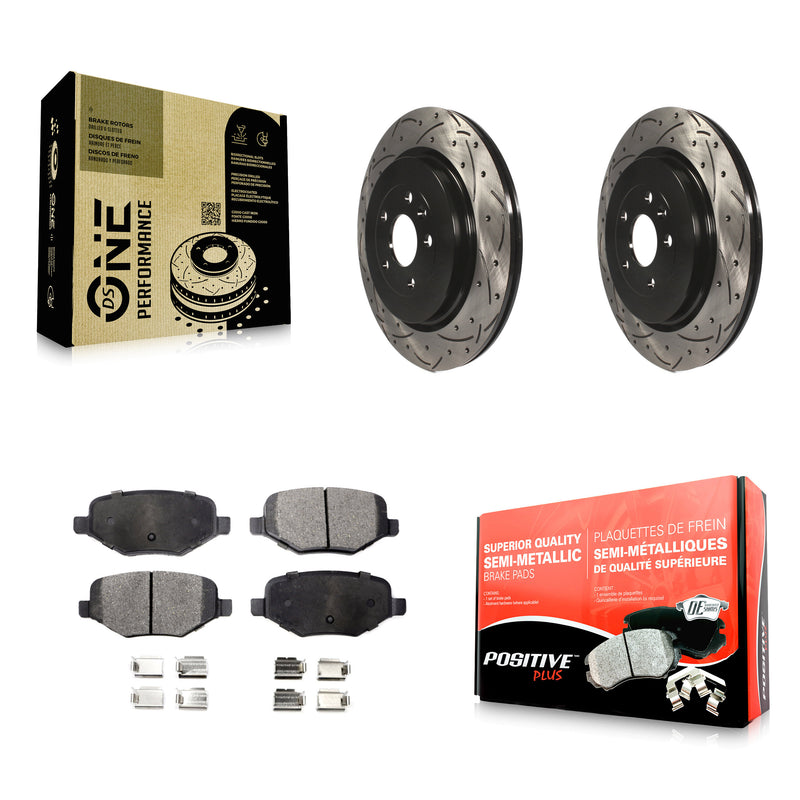 Transit Auto KDF-100448 Disc Brake Kit for 2012-2019 Ford Taurus, Lincoln MKT and More - Rear