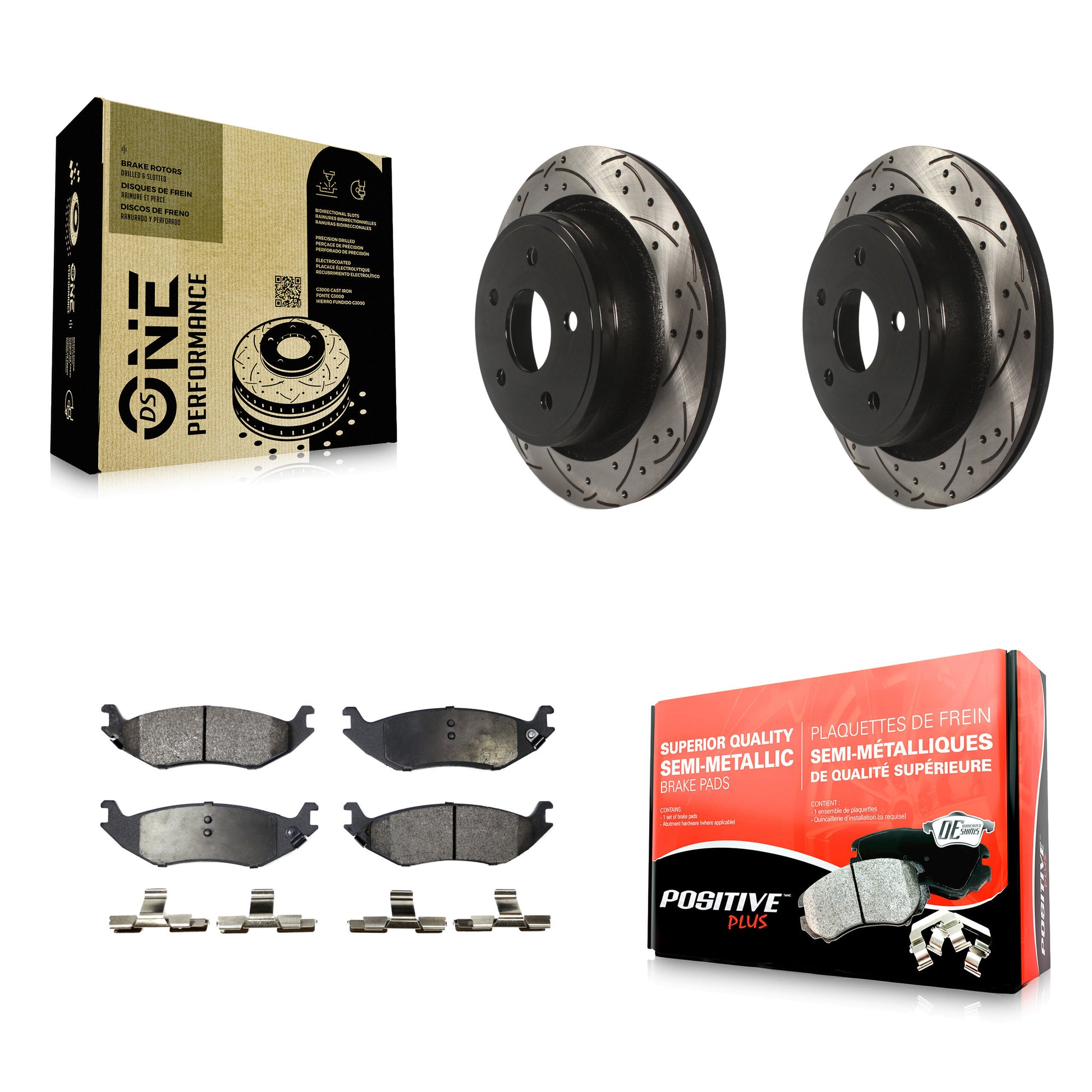 Transit Auto KDF-100455 Disc Brake Kit for 2002-2004 Dodge Ram 1500 - Rear