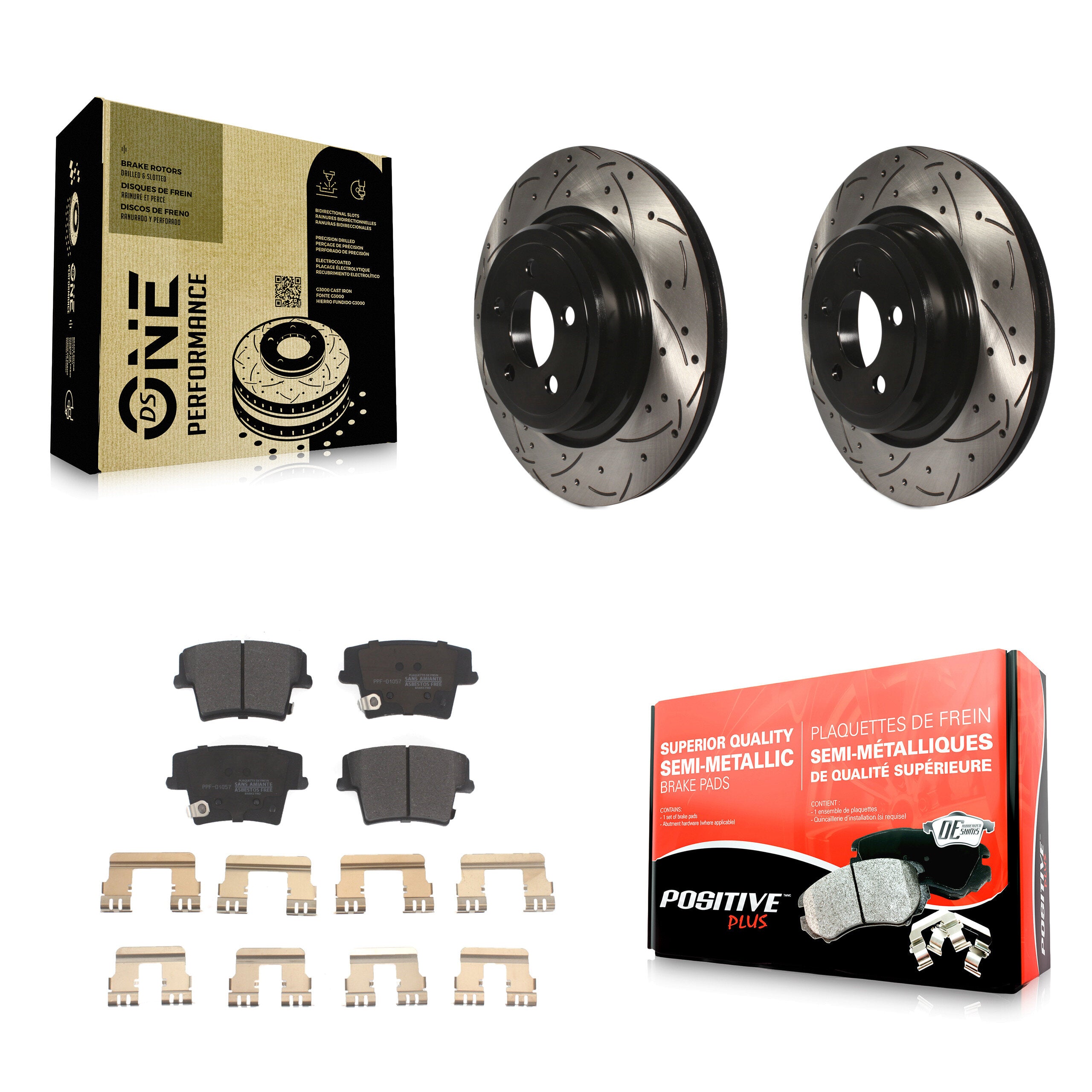 Transit Auto KDF-100459 Disc Brake Kit for 2006-2016 Dodge Charger, Dodge Magnum - Rear