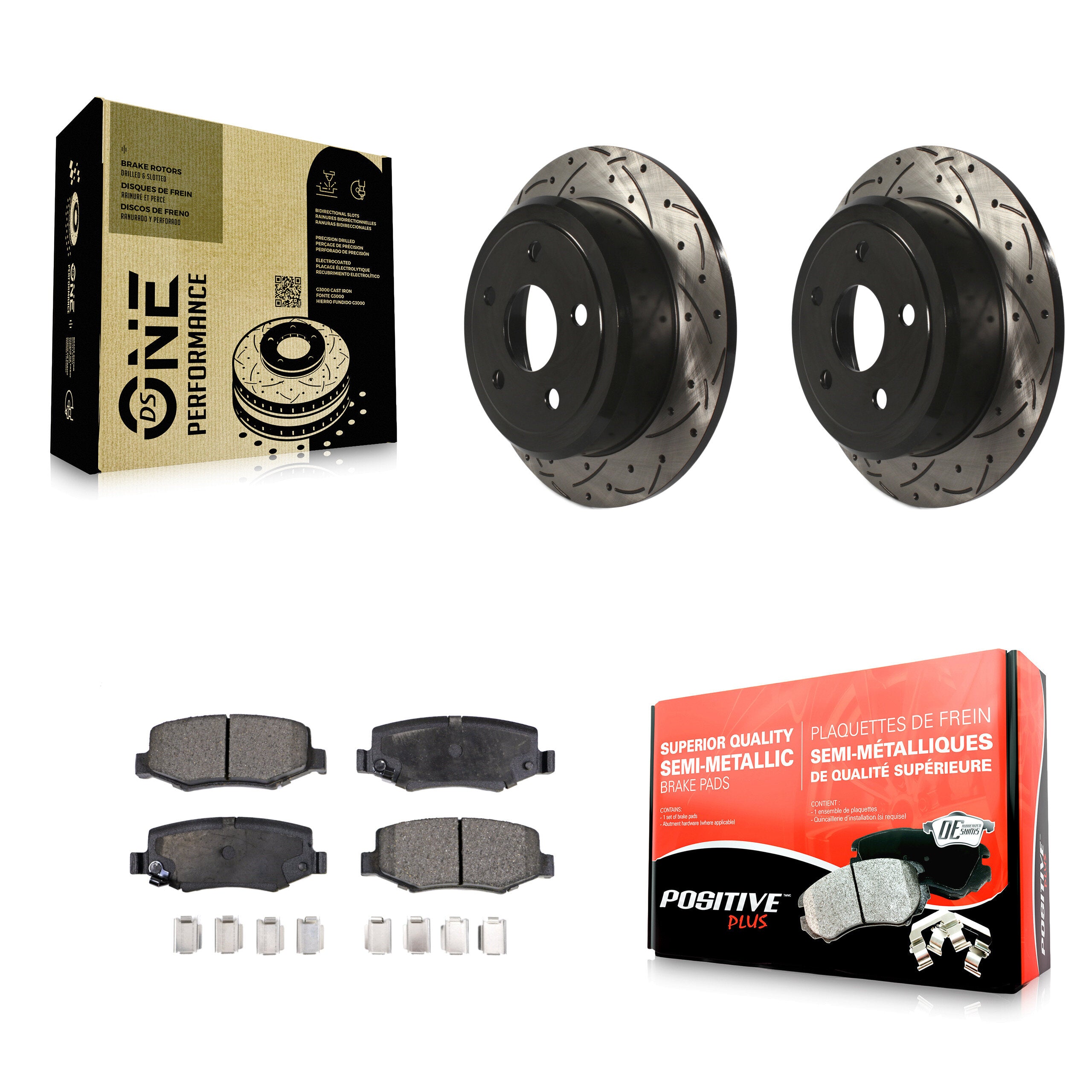 Transit Auto KDF-100462 Disc Brake Kit for 2007-2018 Jeep Wrangler JK, Jeep Wrangler - Rear