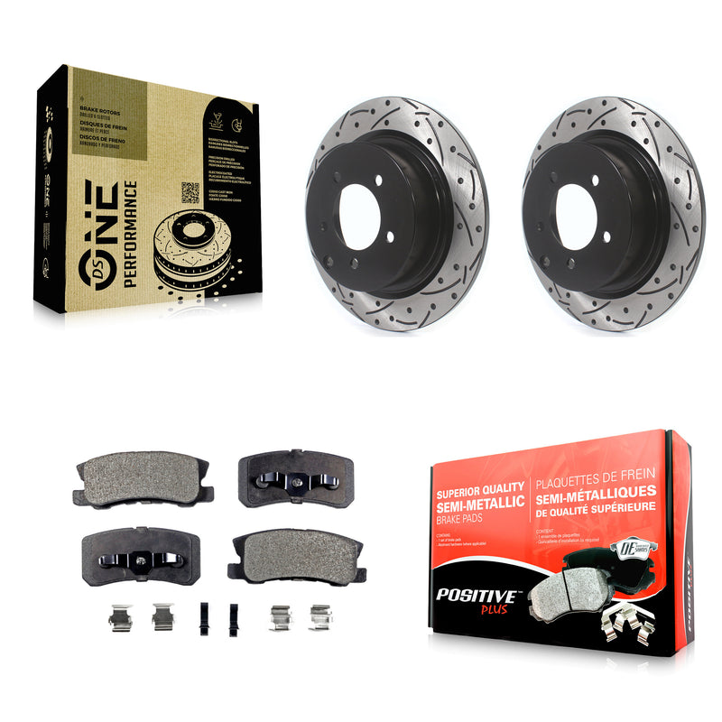 Transit Auto KDF-100463 Disc Brake Kit for 2007-2017 Mitsubishi Lancer, Mitsubishi Outlander and More - Rear