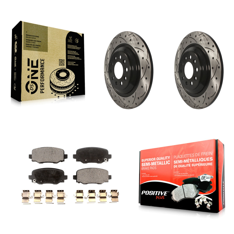 Transit Auto KDF-100473 Disc Brake Kit for 2014-2022 Jeep Cherokee - Rear