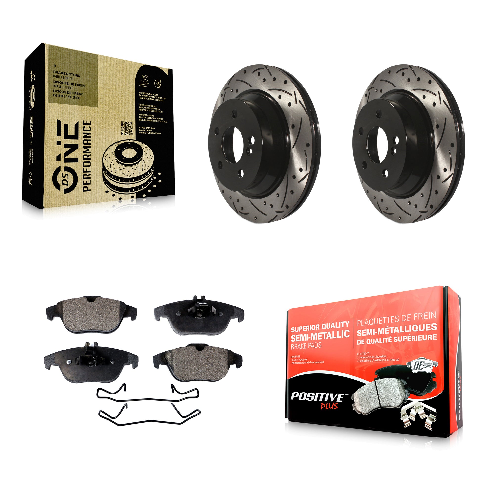 Transit Auto KDF-100477 Disc Brake Kit for 2010-2015 Mercedes-Benz E400, Mercedes-Benz GLK250 and More - Rear