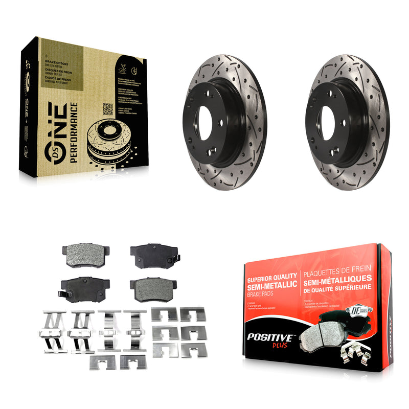 Transit Auto KDF-100482 Disc Brake Kit for 2006-2015 Honda Civic, Acura ILX, Acura CSX - Rear