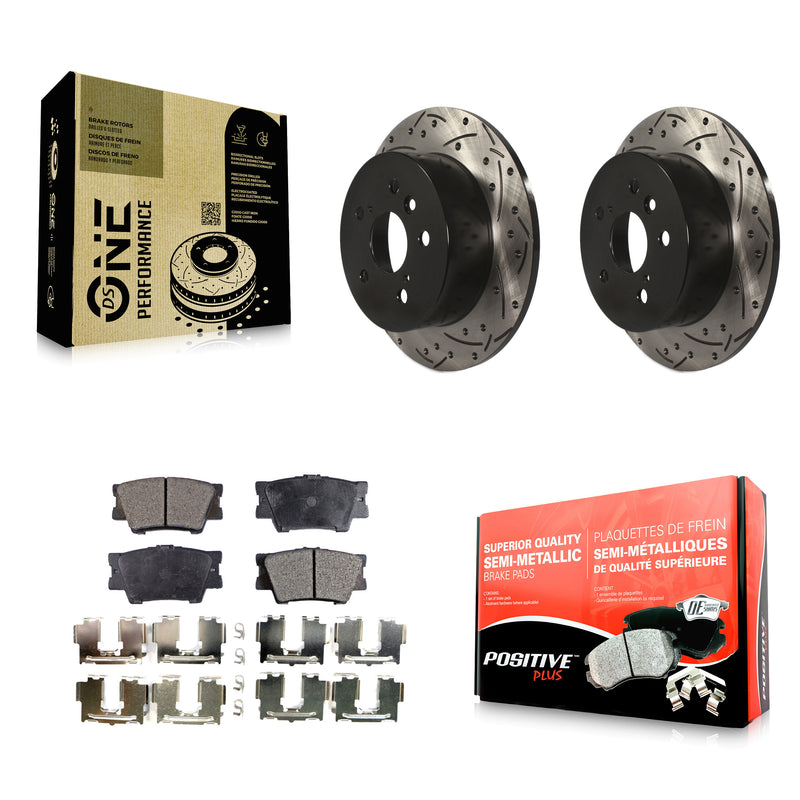Transit Auto KDF-100485 Disc Brake Kit for 2007-2012 Toyota Avalon, Lexus ES350, Toyota Camry - Rear