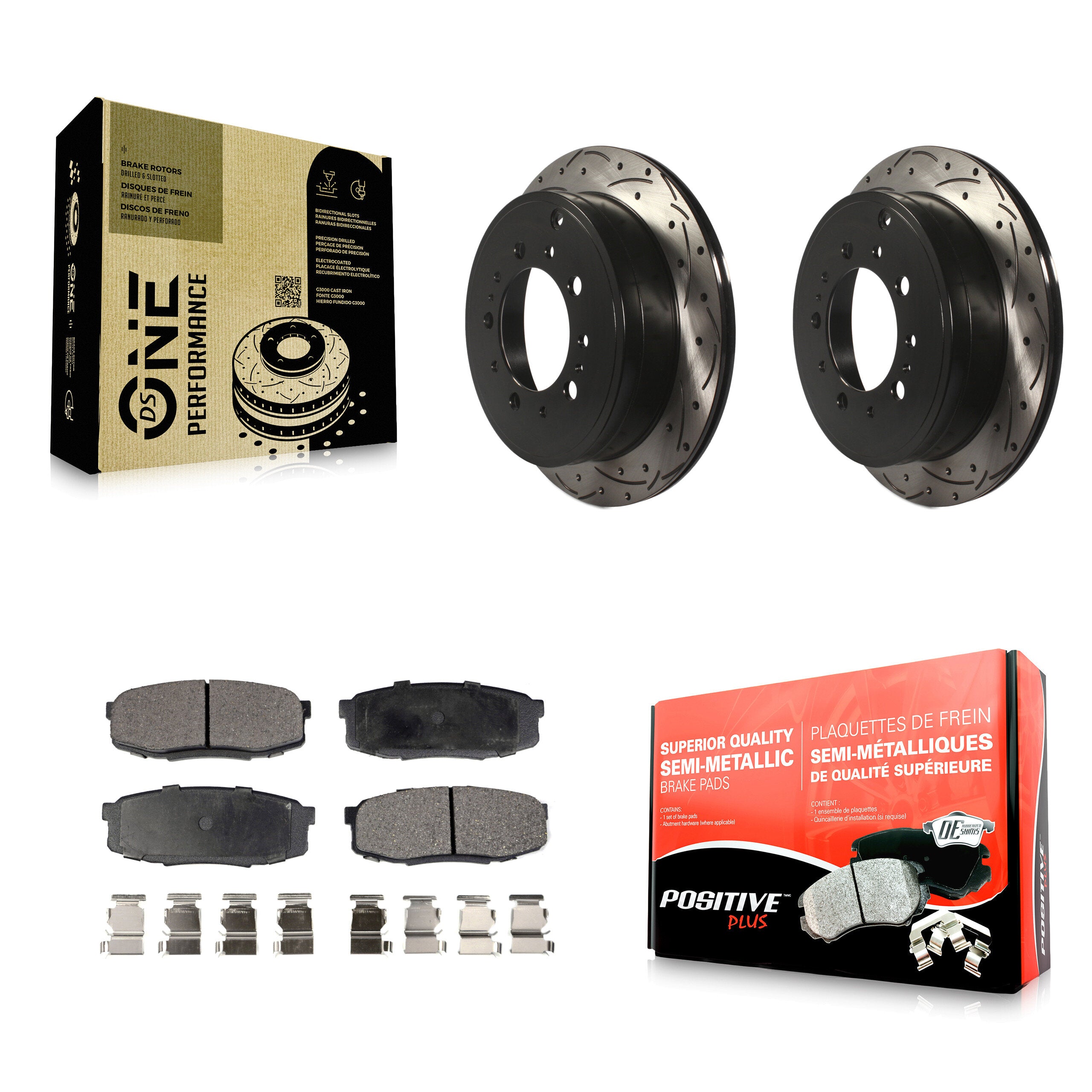 Transit Auto KDF-100492 Disc Brake Kit for 2007-2022 Lexus LX570, Toyota Land Cruiser and More - Rear