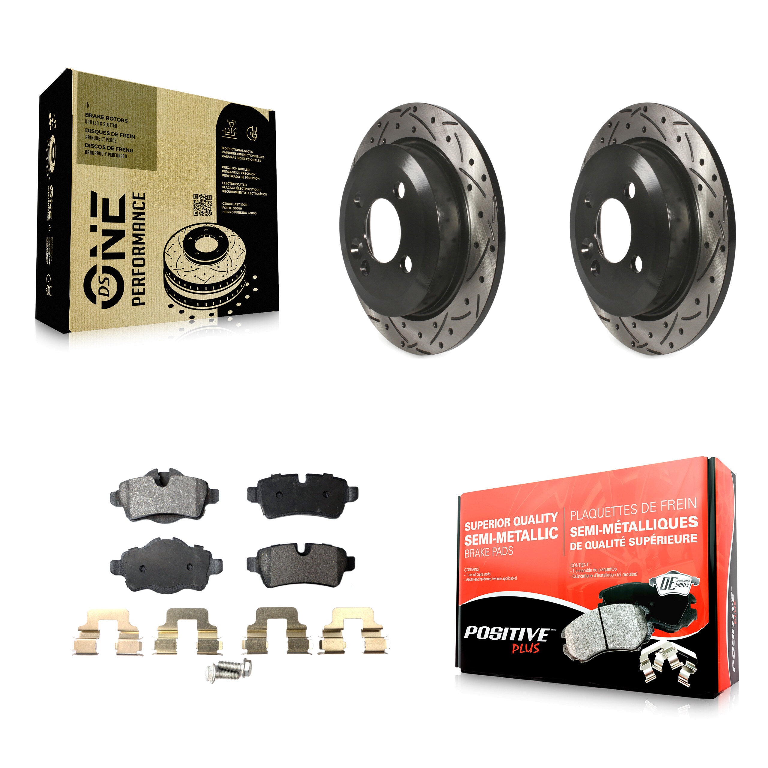Transit Auto KDF-100498 Disc Brake Kit for 2007-2015 Mini Cooper - Rear