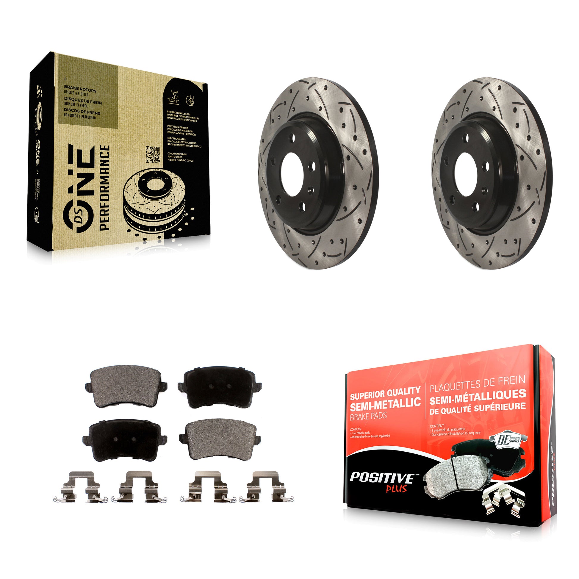 Transit Auto KDF-100502 Disc Brake Kit for 2008-2017 Audi Q5, Audi A4 allroad and More - Rear