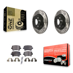 Transit Auto KDF-100510 Disc Brake Kit for 2006-2018 Volkswagen CC, Volkswagen Tiguan Limited and More - Rear