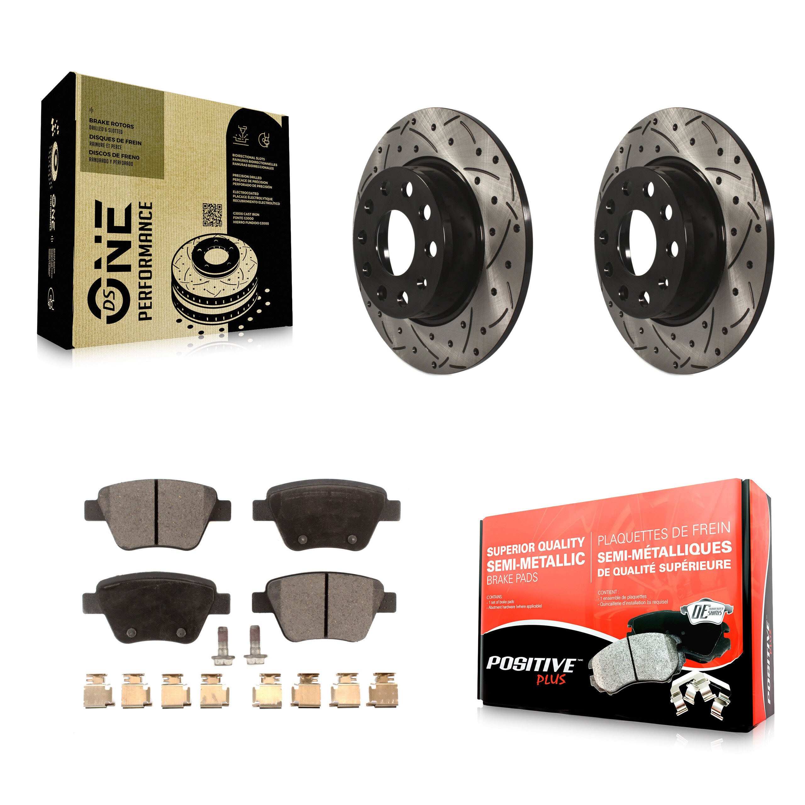 Transit Auto KDF-100512 Disc Brake Kit for 2009-2019 Volkswagen GTI, Volkswagen Beetle and More - Rear