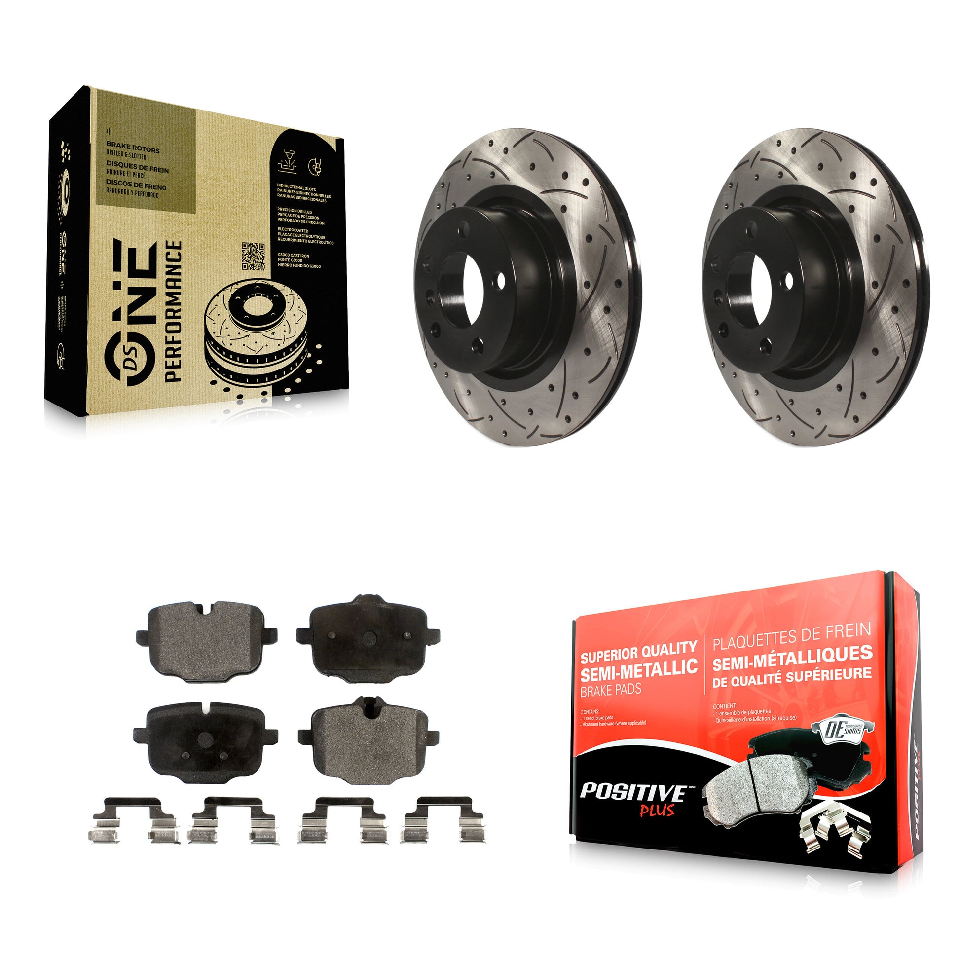 Transit Auto KDF-100519 Disc Brake Kit for 2012 BMW X3 - Rear