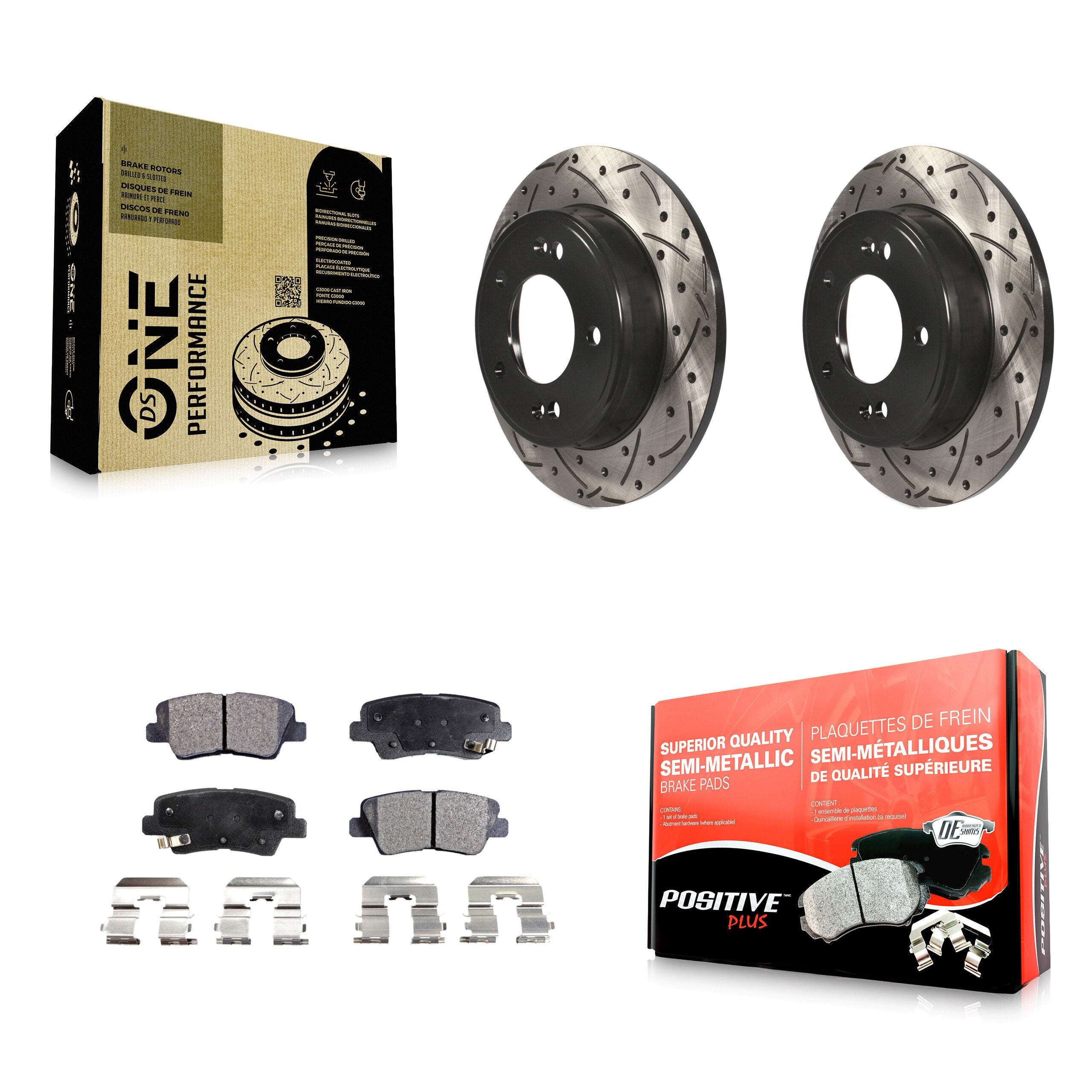 Transit Auto KDF-100523 Disc Brake Kit for 2011-2017 Kia Forte, Kia Forte Koup and More - Rear