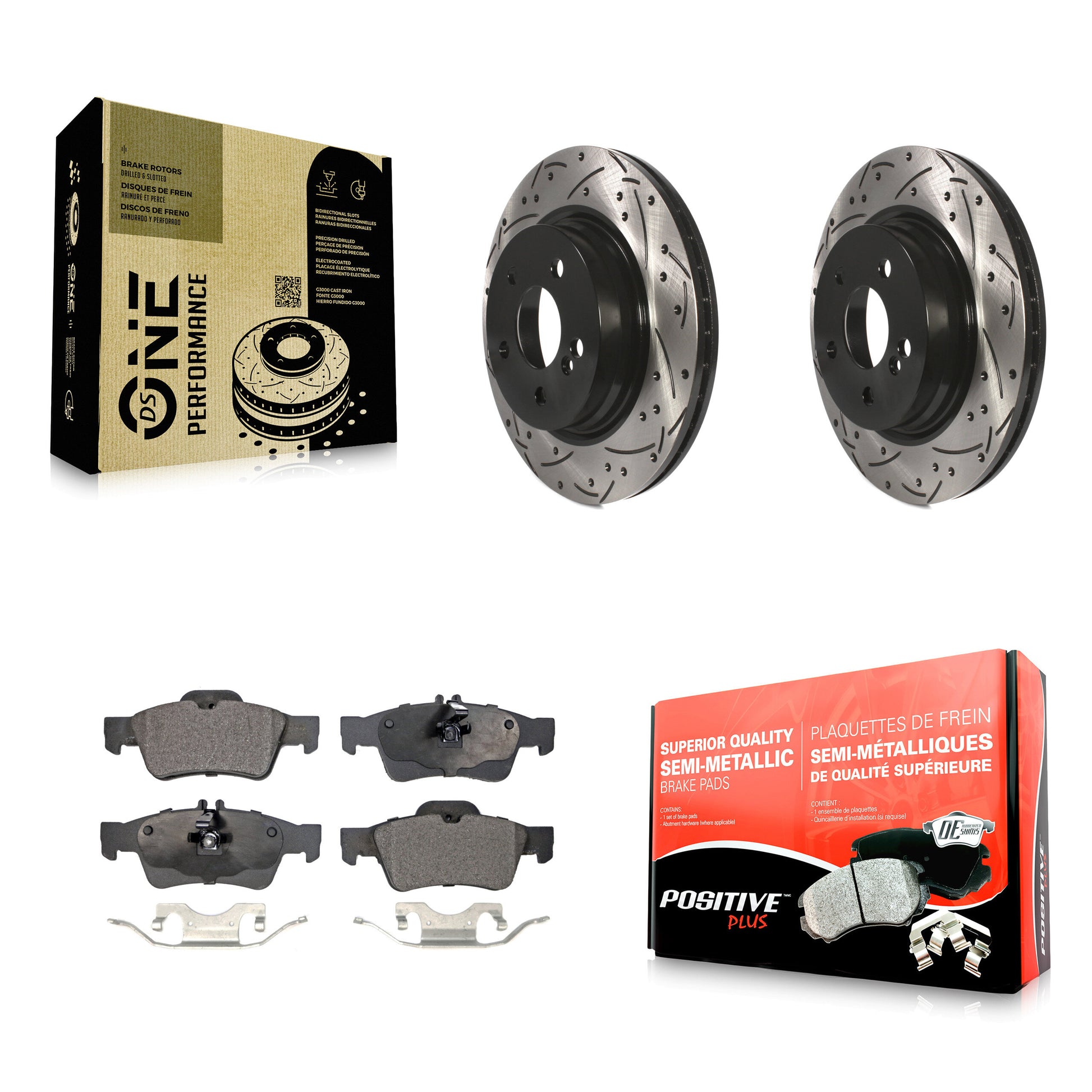 Transit Auto KDF-100534 Disc Brake Kit for 2010-2013 Mercedes-Benz E550 - Rear