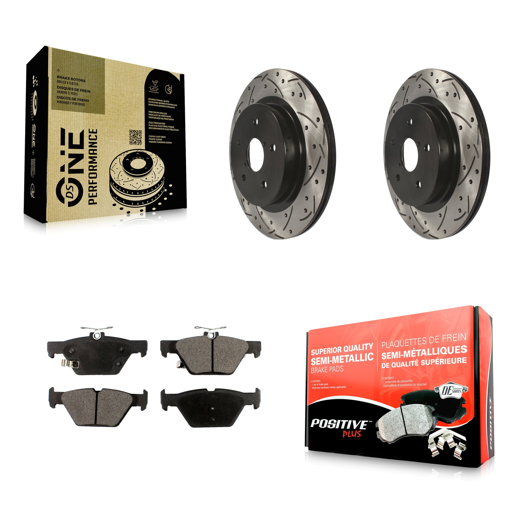 Transit Auto KDF-100540 Disc Brake Kit for 2015-2024 Subaru WRX, Subaru Legacy, Subaru Outback - Rear