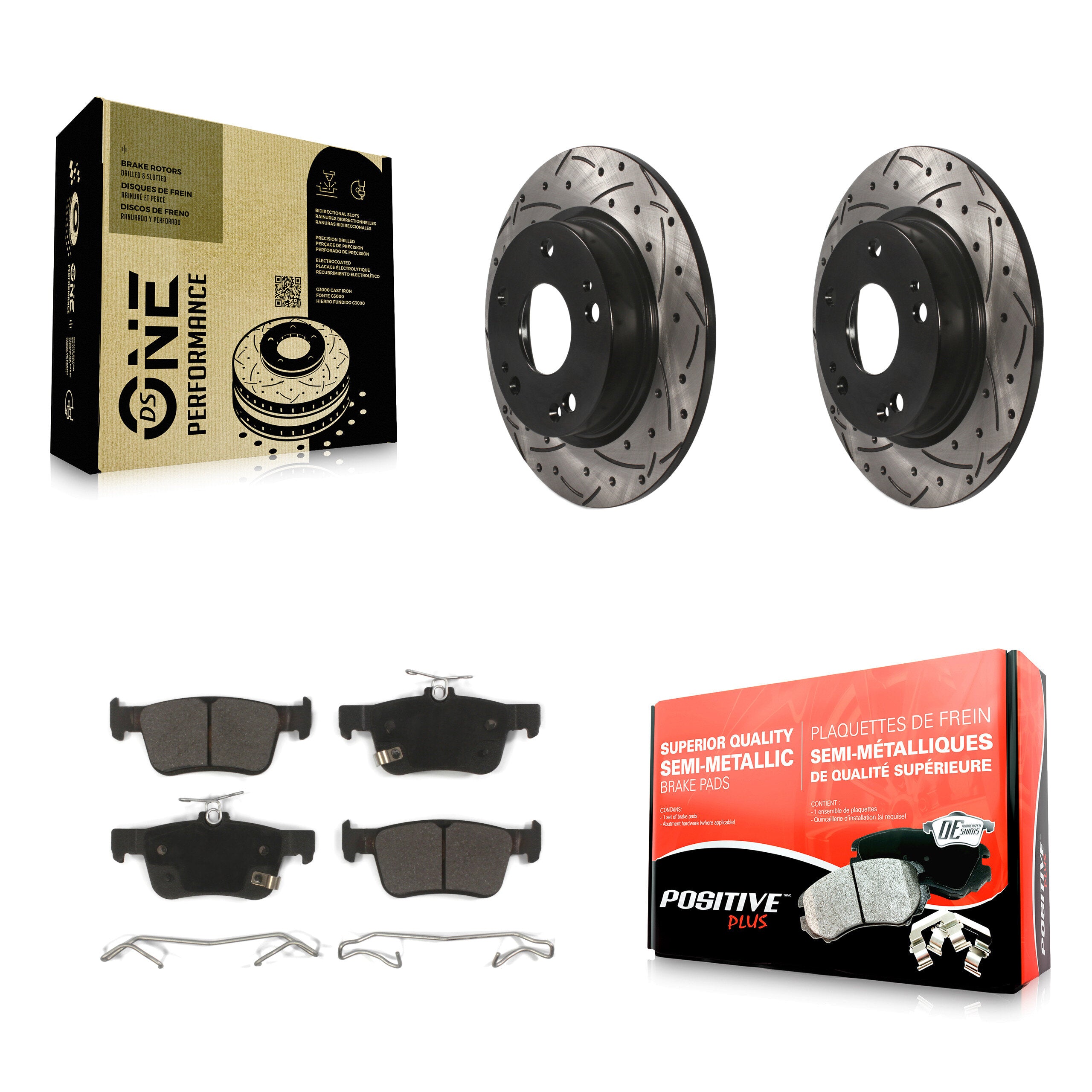 Transit Auto KDF-100545 Disc Brake Kit for 2016-2024 Honda Civic - Rear