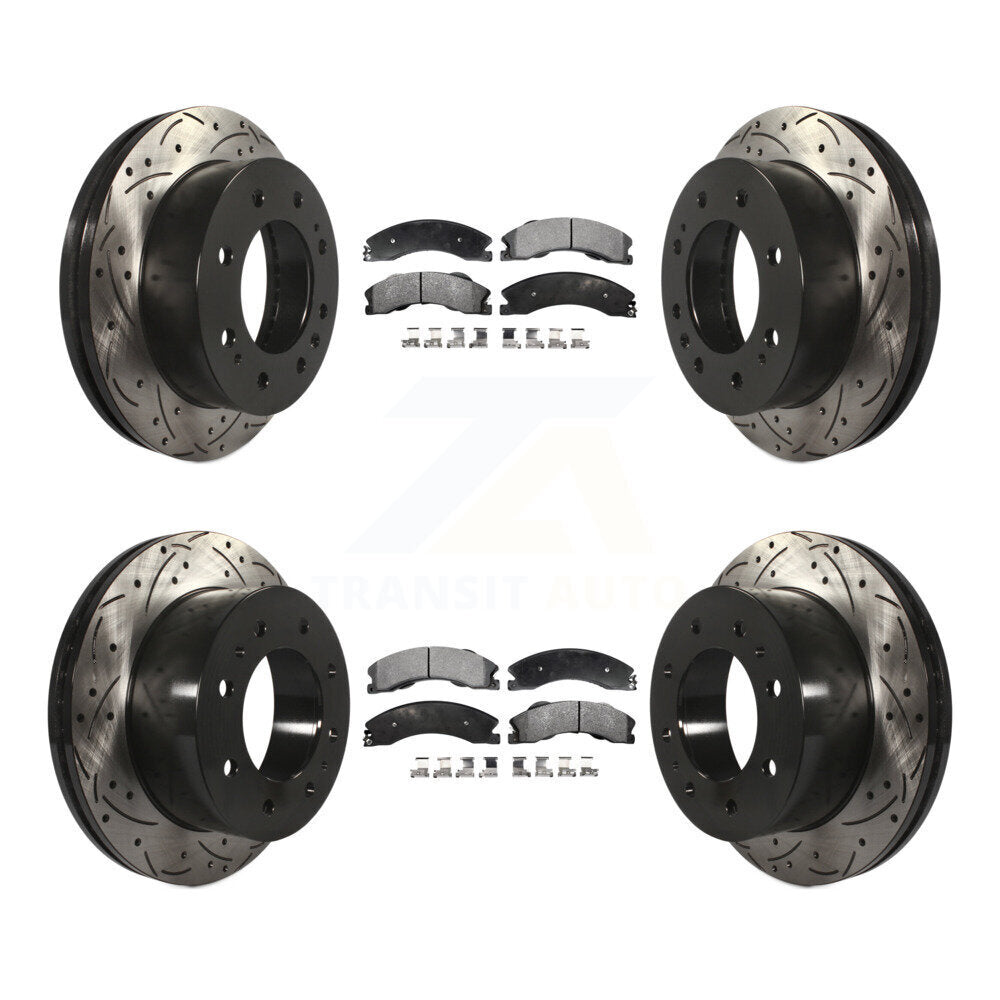Transit Auto KDF-100547 Disc Brake Kit for 2011-2019 Chevrolet Suburban 3500 HD, Chevrolet Silverado 2500 HD and More - Front and Rear
