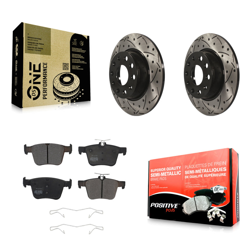 Transit Auto KDF-100557 Disc Brake Kit for 2015-2023 Volkswagen Taos, Audi A3 and More - Rear