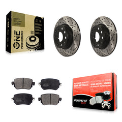 Transit Auto KDF-100558 Disc Brake Kit for 2015-2022 Volkswagen Golf, Volkswagen Golf SportWagen and More - Rear