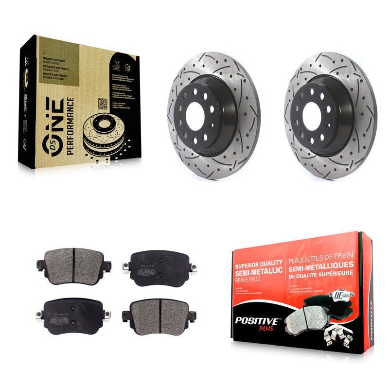 Transit Auto KDF-100565 Disc Brake Kit for 2016-2018 Audi Q3, Audi Q3 Quattro - Rear