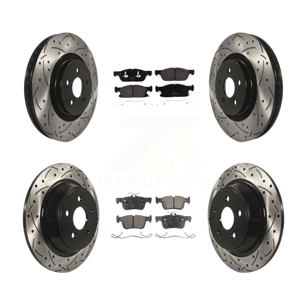 Transit Auto KDF-100568 Disc Brake Kit for 2017-2020 Lincoln Continental, Ford Fusion, Lincoln MKZ - Front and Rear