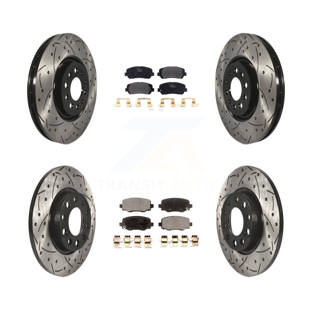 Transit Auto KDF-100570 Disc Brake Kit for 2015-2017 Chrysler 200 - Front and Rear
