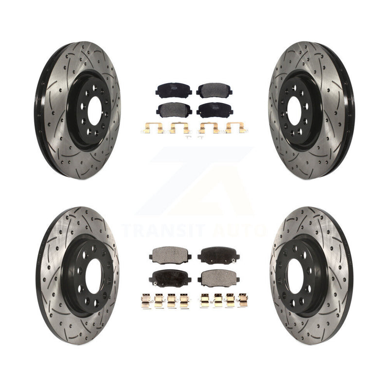 Transit Auto KDF-100570 Disc Brake Kit for 2015-2017 Chrysler 200 - Front and Rear