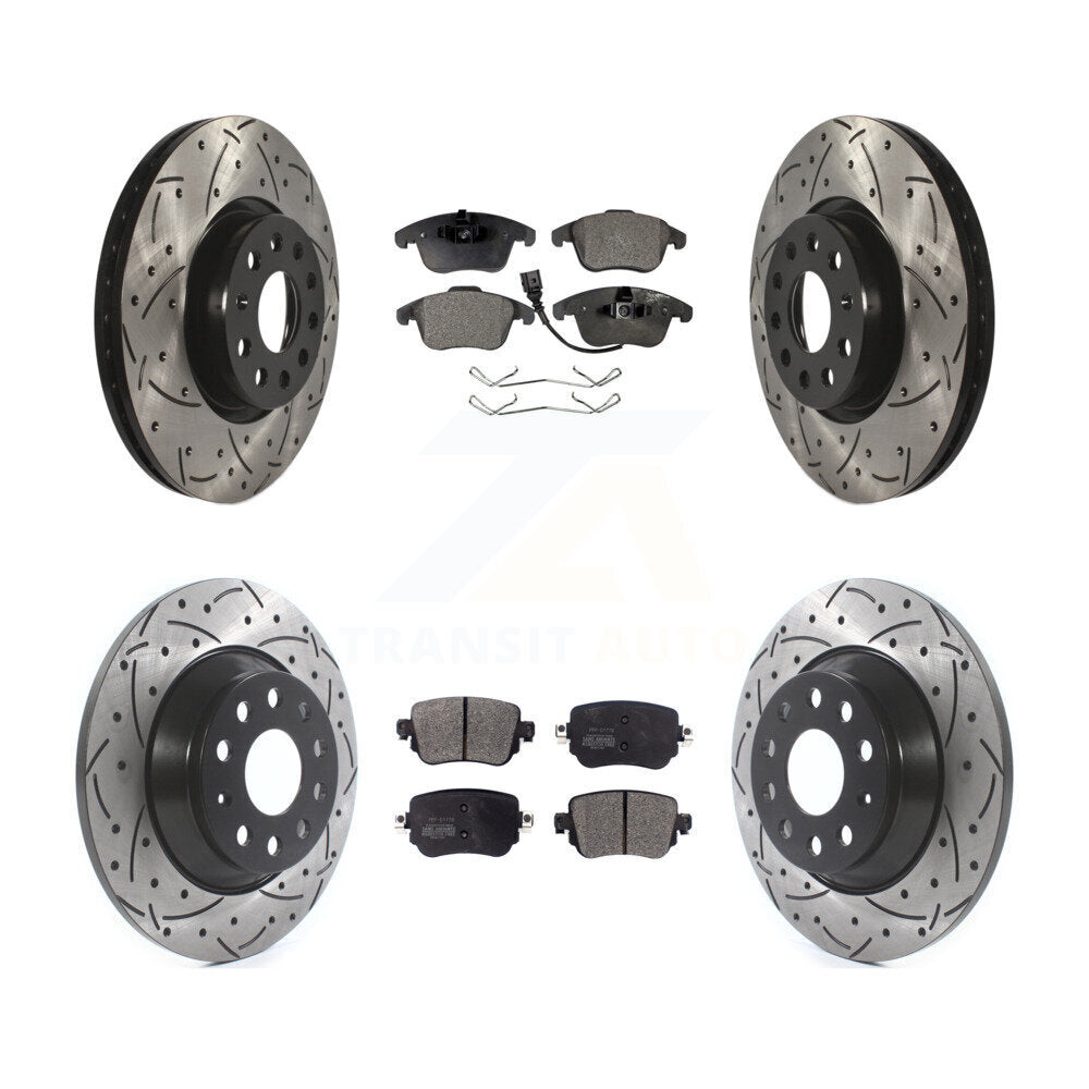 Transit Auto KDF-100573 Disc Brake Kit for 2016-2018 Audi Q3, Audi Q3 Quattro - Front and Rear