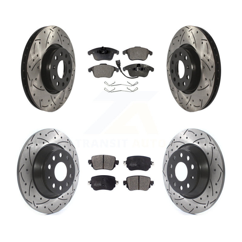 Transit Auto KDF-100573 Disc Brake Kit for 2016-2018 Audi Q3, Audi Q3 Quattro - Front and Rear