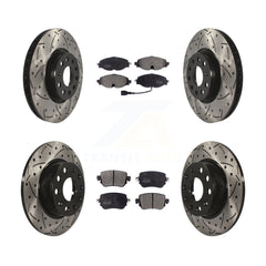 Transit Auto KDF-100576 Disc Brake Kit for 2015-2022 Volkswagen Passat, Volkswagen Golf Alltrack and More - Front and Rear