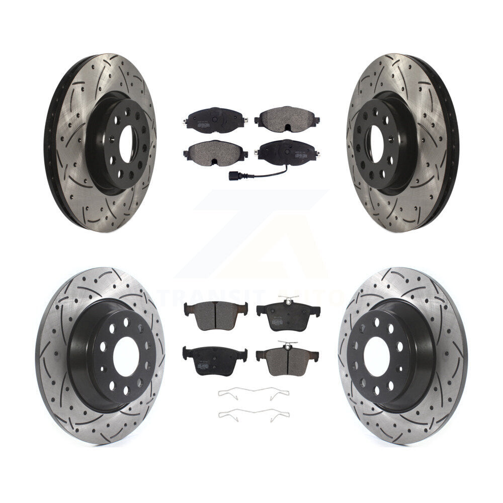 Transit Auto KDF-100577 Disc Brake Kit for 2016-2022 Audi TT Quattro - Front and Rear