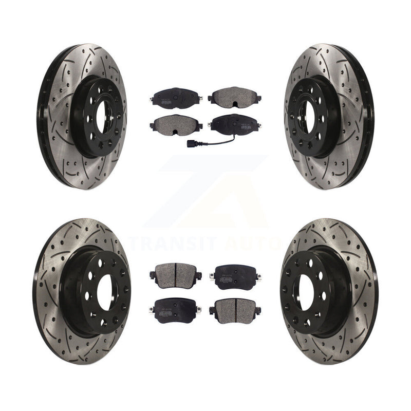 Transit Auto KDF-100579 Disc Brake Kit for 2015-2021 Volkswagen Golf, Volkswagen Golf SportWagen - Front and Rear