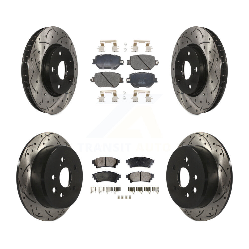 Transit Auto KDF-100582 Disc Brake Kit for 2014-2015 Lexus IS250 - Front and Rear