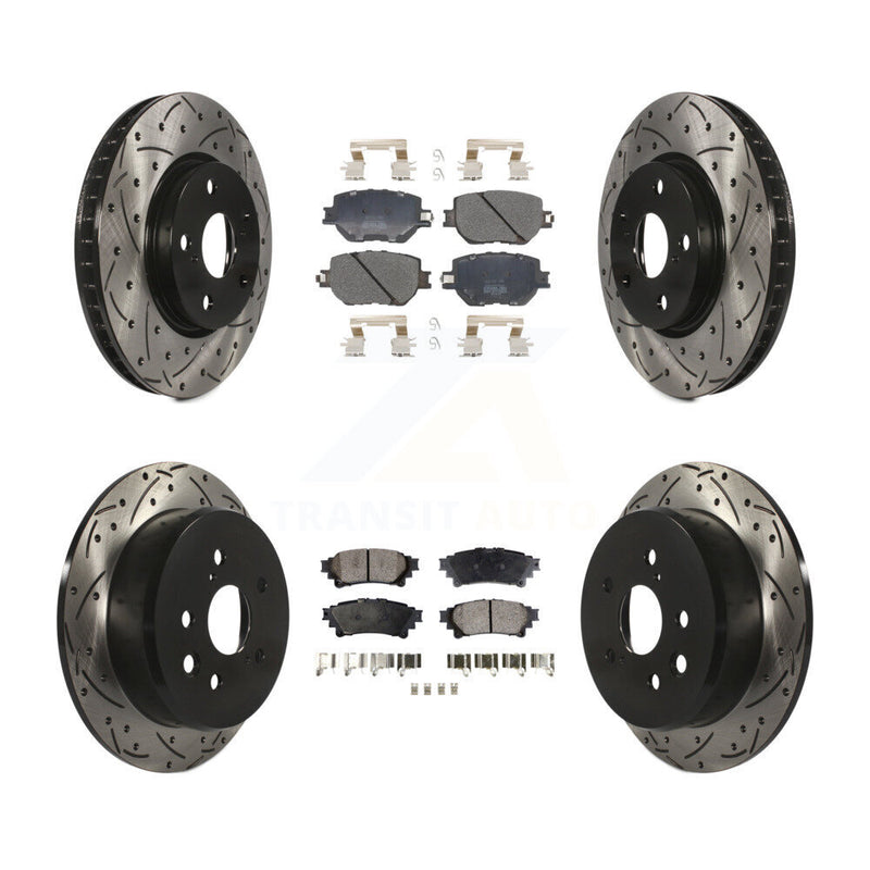 Transit Auto KDF-100582 Disc Brake Kit for 2014-2015 Lexus IS250 - Front and Rear