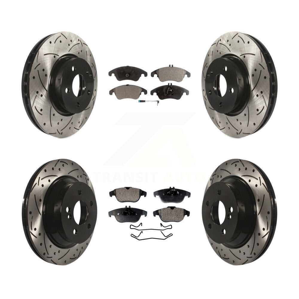 Transit Auto KDF-100583 Disc Brake Kit for 2015 Mercedes-Benz E400 - Front and Rear