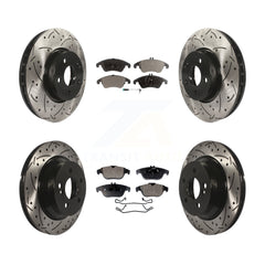 Transit Auto KDF-100583 Disc Brake Kit for 2015 Mercedes-Benz E400 - Front and Rear