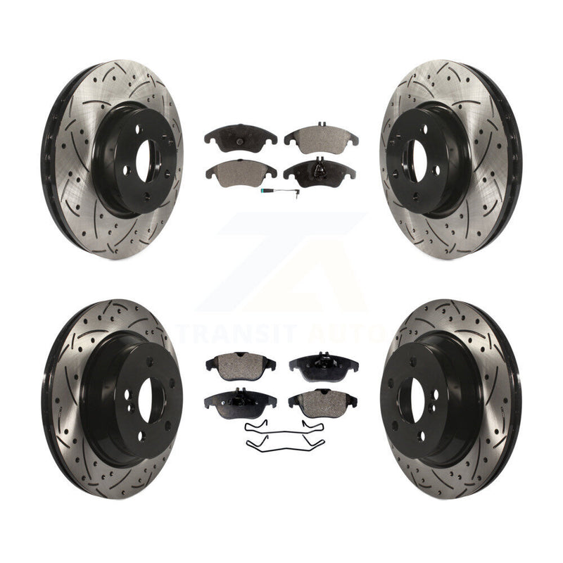 Transit Auto KDF-100583 Disc Brake Kit for 2015 Mercedes-Benz E400 - Front and Rear