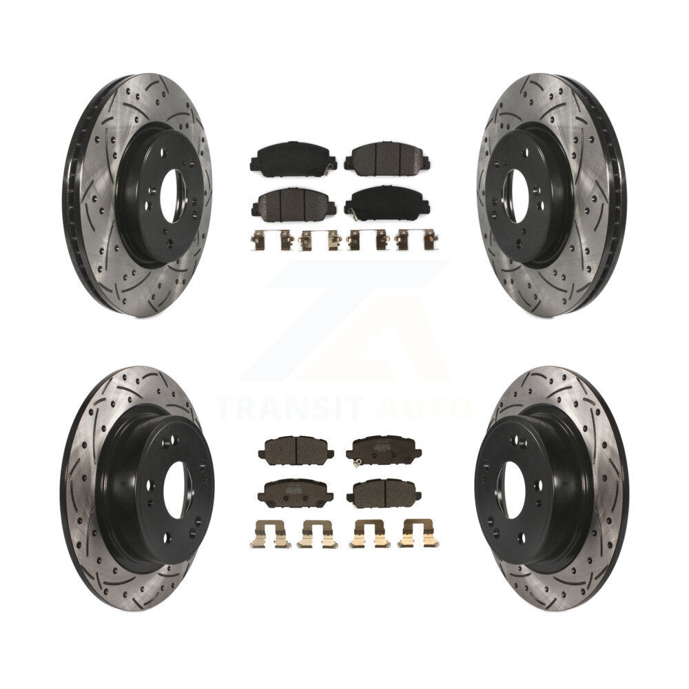 Transit Auto KDF-100588 Disc Brake Kit for 2016-2022 Honda HR-V - Front and Rear