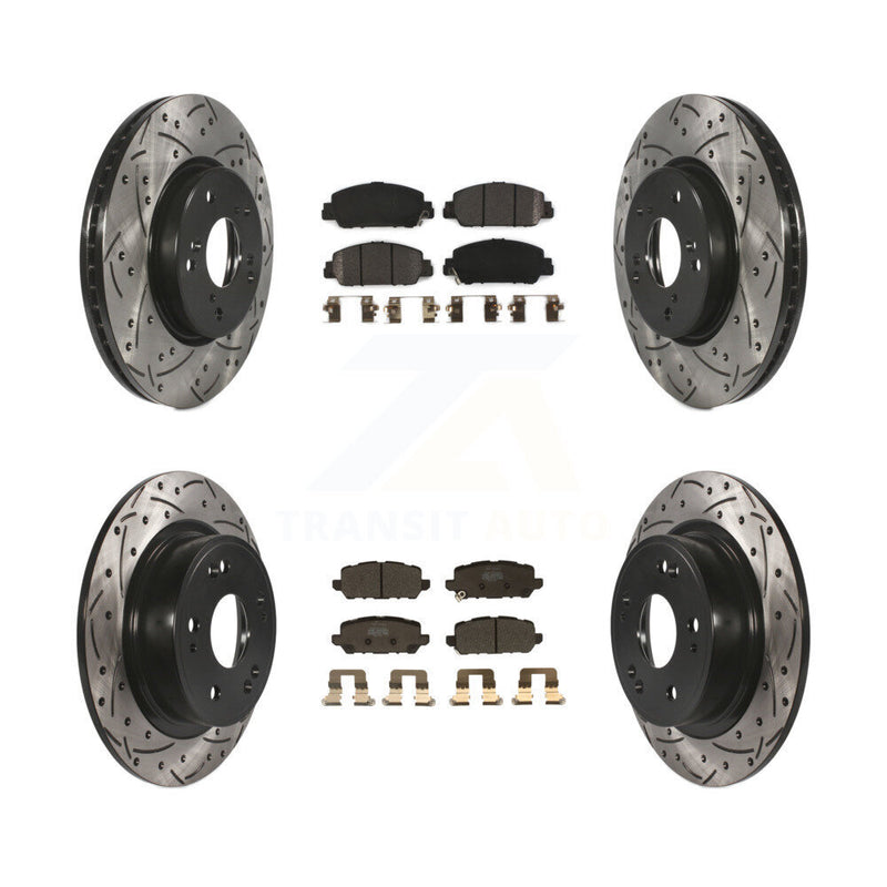 Transit Auto KDF-100588 Disc Brake Kit for 2016-2022 Honda HR-V - Front and Rear