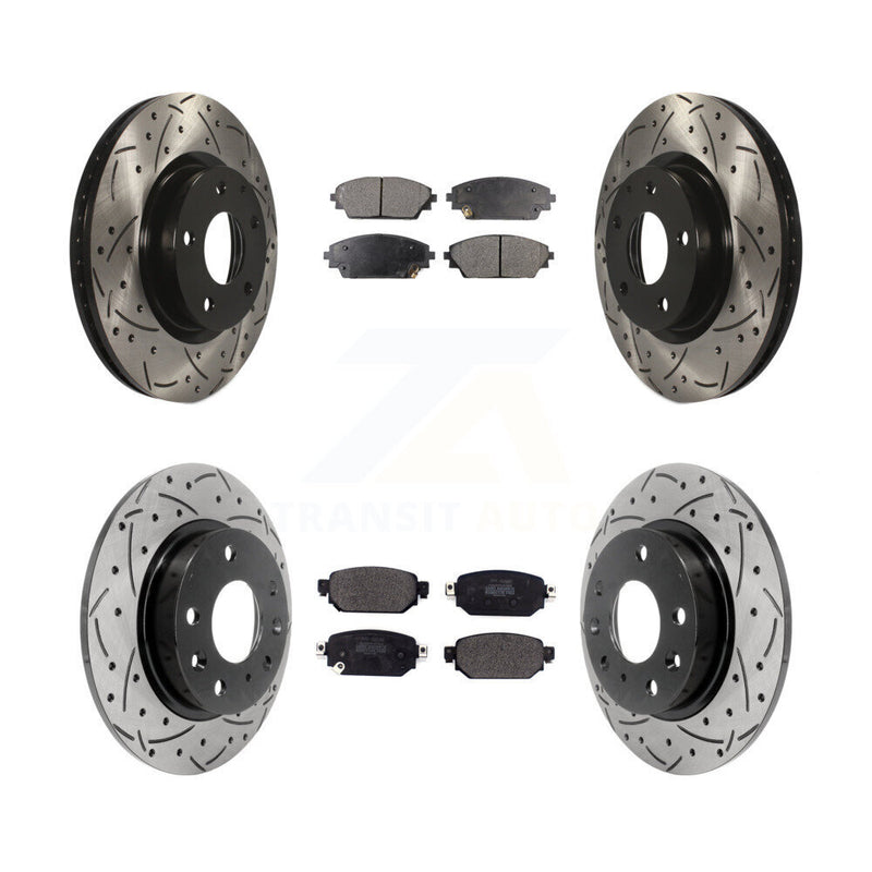 Transit Auto KDF-100589 Disc Brake Kit for 2019-2022 Mazda CX-3 - Front and Rear