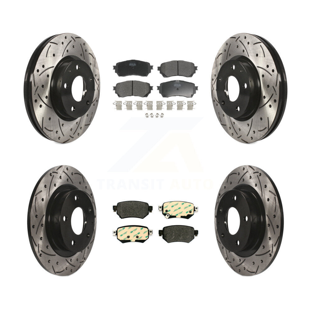 Transit Auto KDF-100602 Disc Brake Kit for 2016-2018 Mazda 6 - Front and Rear
