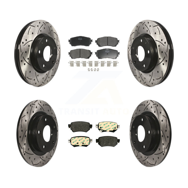 Transit Auto KDF-100602 Disc Brake Kit for 2016-2018 Mazda 6 - Front and Rear