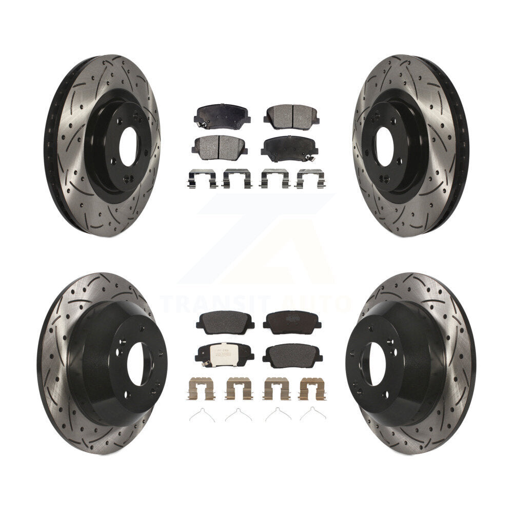 Transit Auto KDF-100604 Disc Brake Kit for 2014-2015 Kia Sorento - Front and Rear