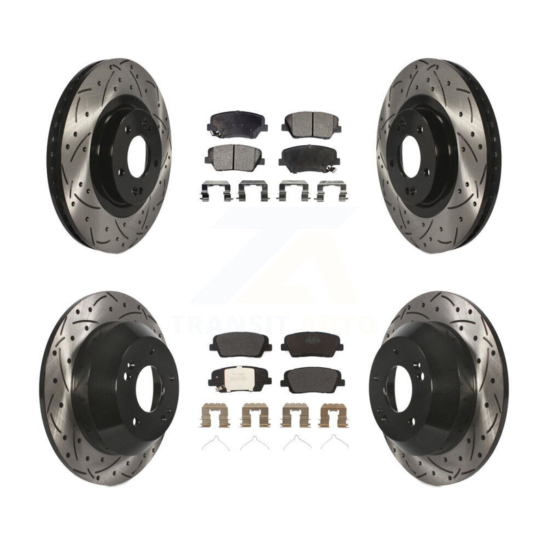 Transit Auto KDF-100604 Disc Brake Kit for 2014-2015 Kia Sorento - Front and Rear