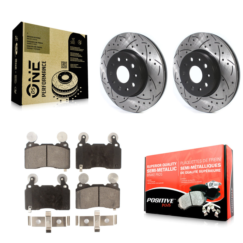 Transit Auto KDF-100615 Disc Brake Kit for 2016-2019 Cadillac CTS, Chevrolet Camaro - Front