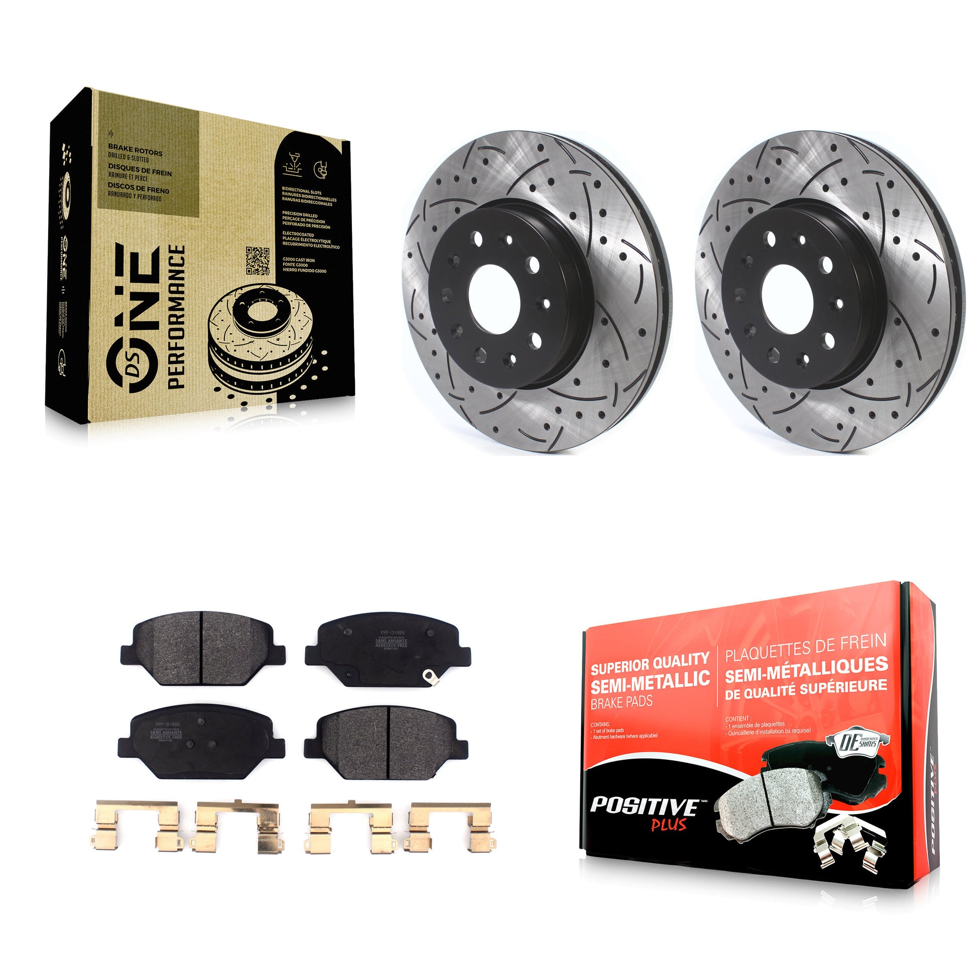 Transit Auto KDF-100616 Disc Brake Kit for 2016-2020 Chevrolet Camaro - Front