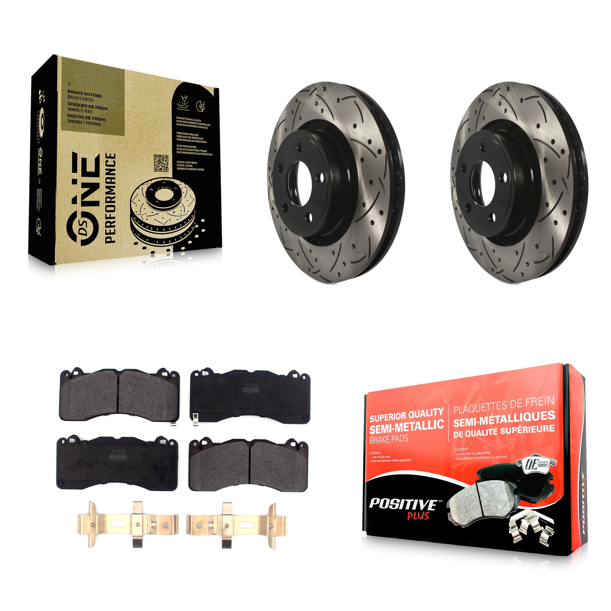 Transit Auto KDF-100617 Disc Brake Kit for 2015 Ford Mustang - Front